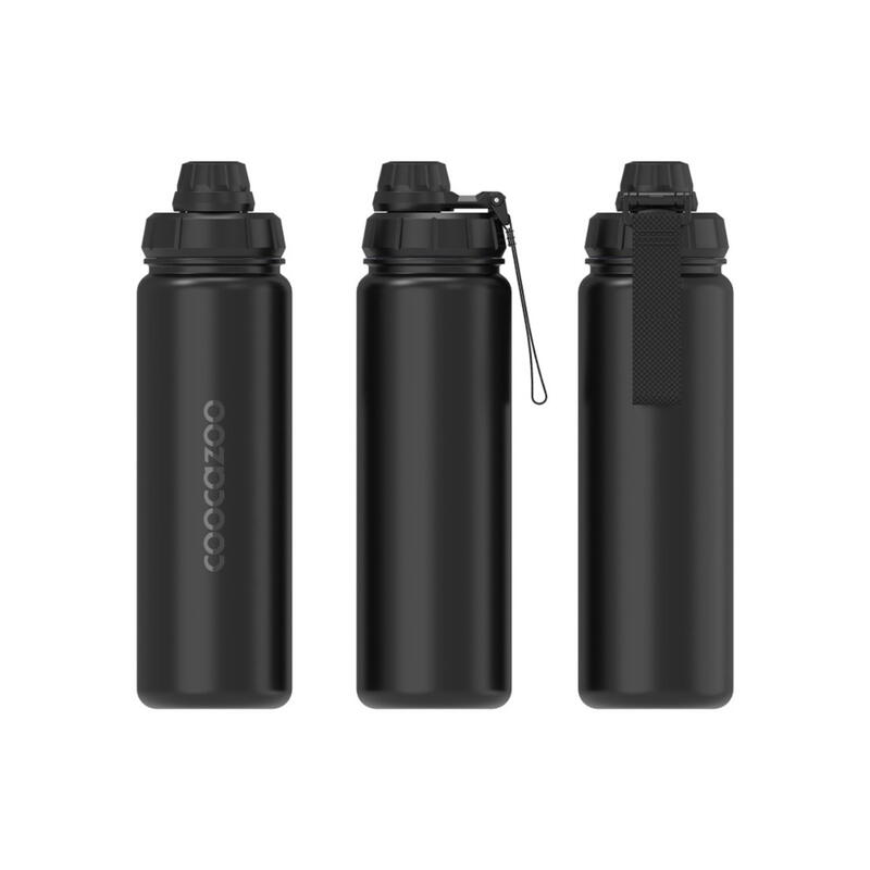 Coocazoo isolierte Edelstahltrinkflasche, Black