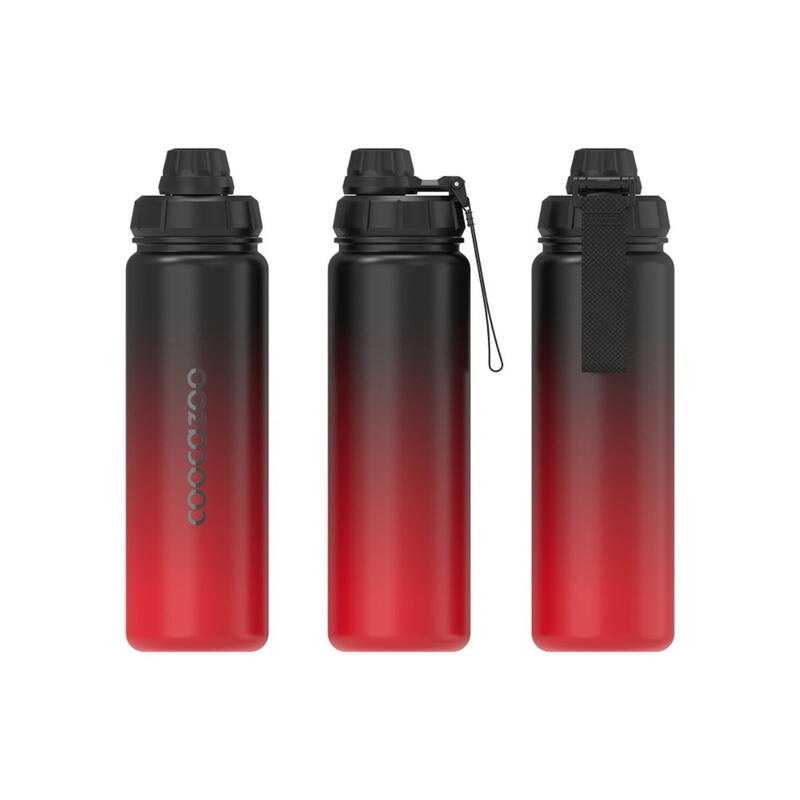 Coocazoo isolierte Edelstahltrinkflasche, Gradient Red