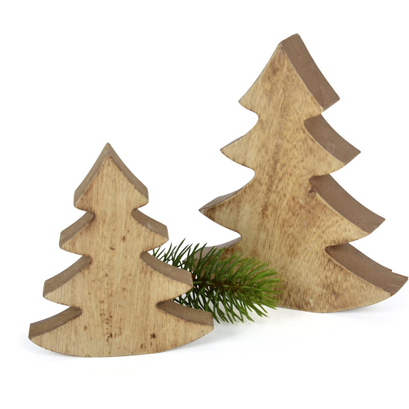 Dekobaum Tanne Holz Weihnachtsdeko