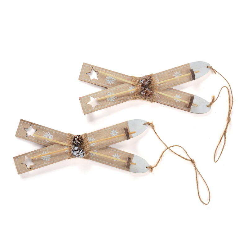 Dekohnger Ski, Winterdeko, Deko Weihnachten, Holzhnger Ski, Deko-Ski