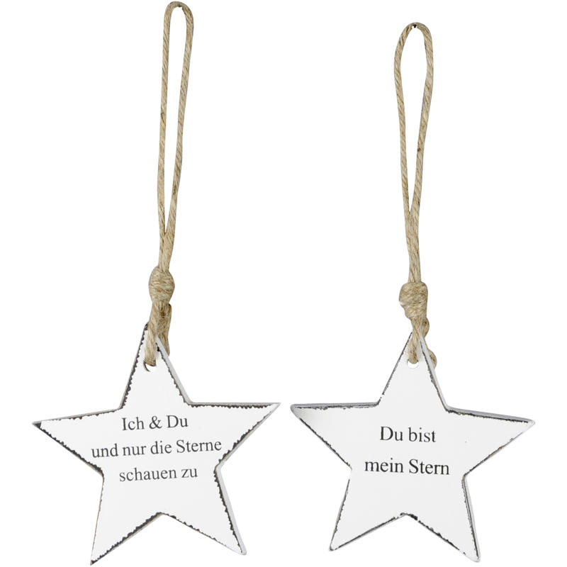 Dekohanger Stern Holz Mit Spruch Geschenkanhanger Gunstig Online Bestellen