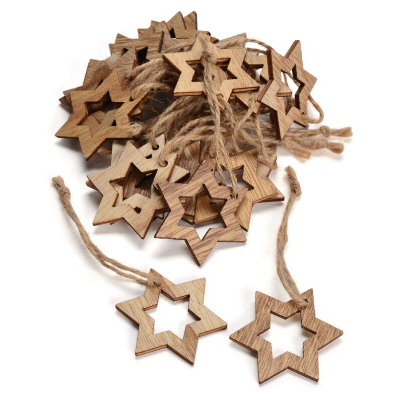 Dekohnger Stern natur offen, Holzhnger, Holzstern, Sternhnger, Weihnachtsdeko, Baumschmuck