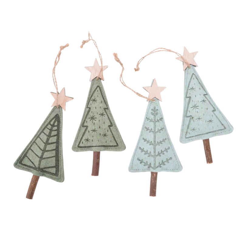 Dekoh�nger Tannenmix, Filzh�nger, Weihnachtsschmuck, Weihnachsth�nger, Tannenbaumschmuck, Weihnachtsdeko Filz