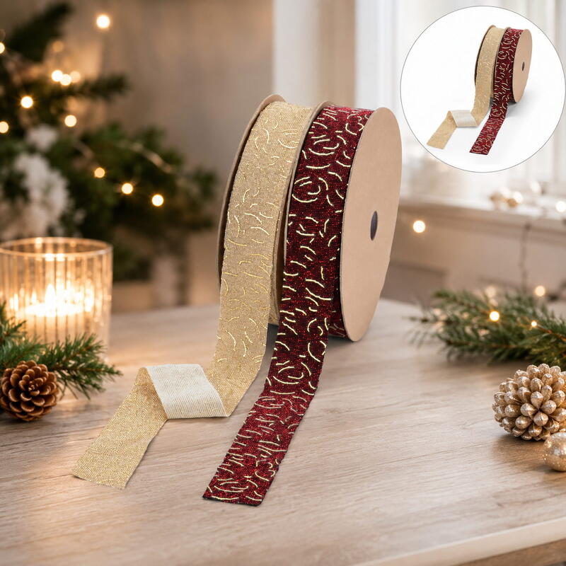 Dekorband Loris, Weihnachtsband, Dekorband Weihnachten, B�nder, Geschenkband, Schleifenband