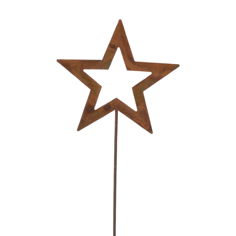 Dekostecker Stern aus Roststecker, zum Stecken bestellen online Stern Metall, Weihnachtsdeko, Rostdeko, Edelrost, günstig
