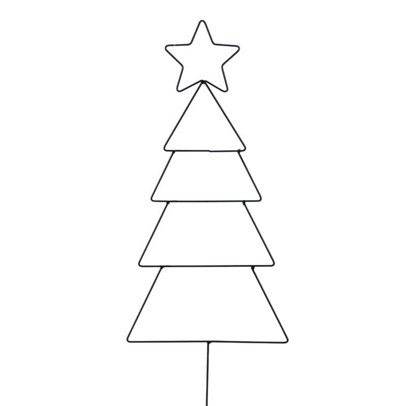 Dekostecker Tanne, Gartenstecker, Metalltanne, Weihnachten, Advent, Gartenstecker Weihnachten, Dekostecker