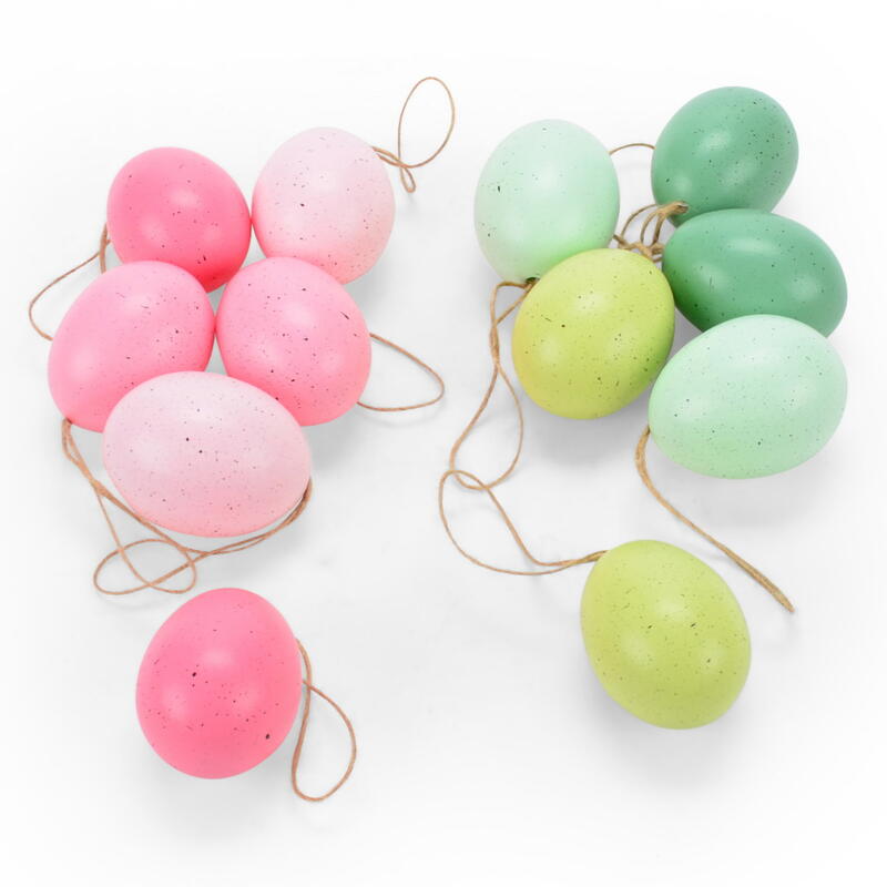 Eier, H�hnereier, Eier ausgeblasen, bunte Eier, bunte Ostereier, Osterdekoration, Ostereier zum H�ngen, Deko-H�hnerei