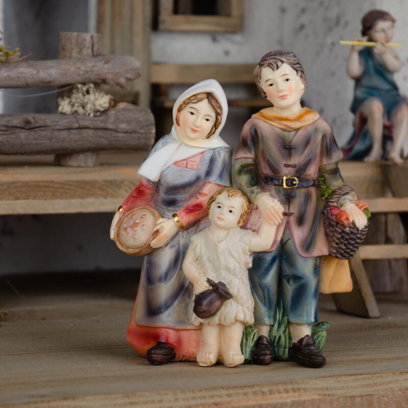 Einzelfigur zur Markus Krippe Familie mit Kind, Krippenfiguren, Weihnachtskrippe