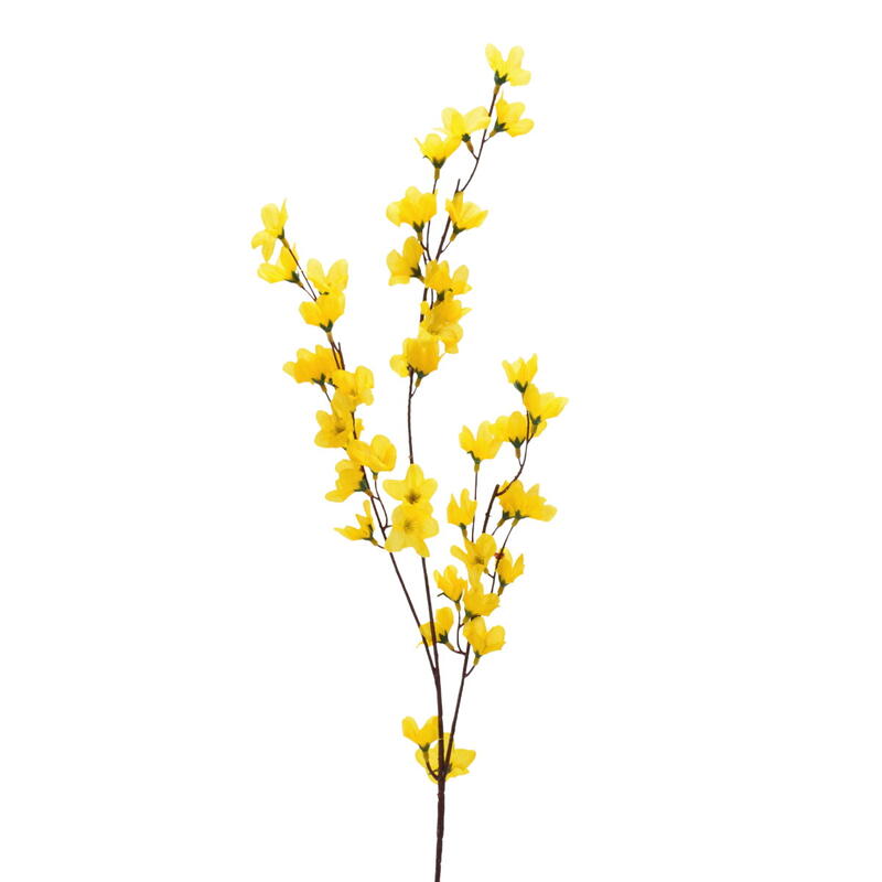 Forsythie, Forsythien, k�nstlicher Forsythien-Zweig, Blumen, Zweige, Fr�hjahrsbl�her, Seidenblumen, Kunstblumen 