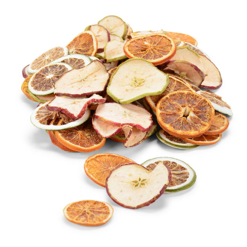 Fruchtscheiben, Fruchtscheiben-Mix, Orangenscheiben, Apfelscheiben,  Adventsdeko, Weihnachtsdeko
