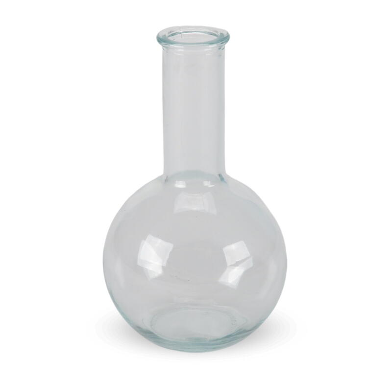 Glasvase Rundflasche, Glasvase, Kugelvase, Blumenvase, Glasgef