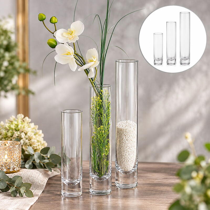 Glasvase Solifleur Ø 4 cm, Vase, Glasgefäß