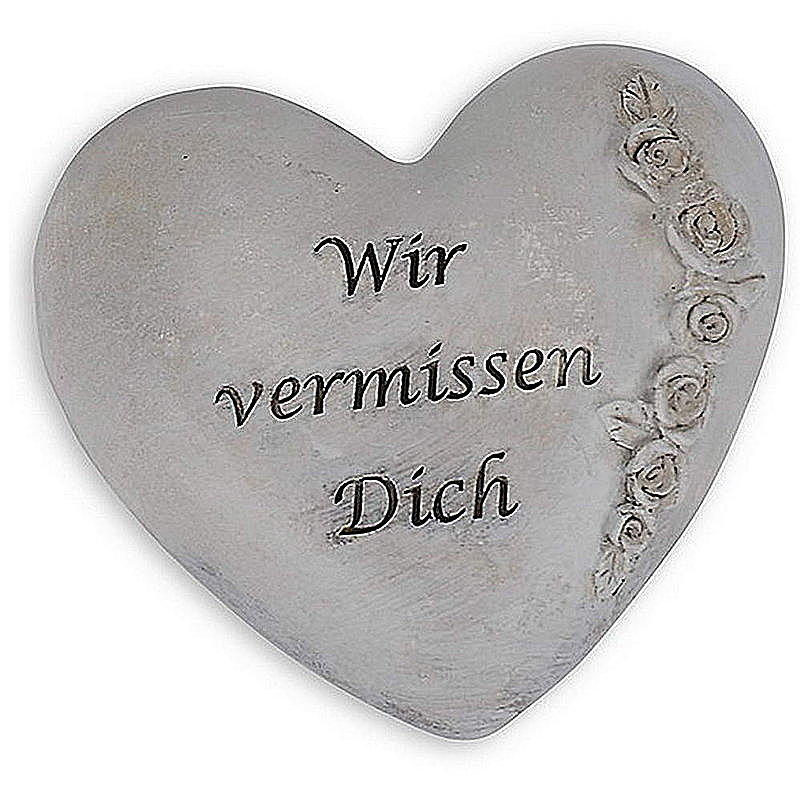 Grabschmuck Herz mit Spruch Polyresin günstig online bestellen