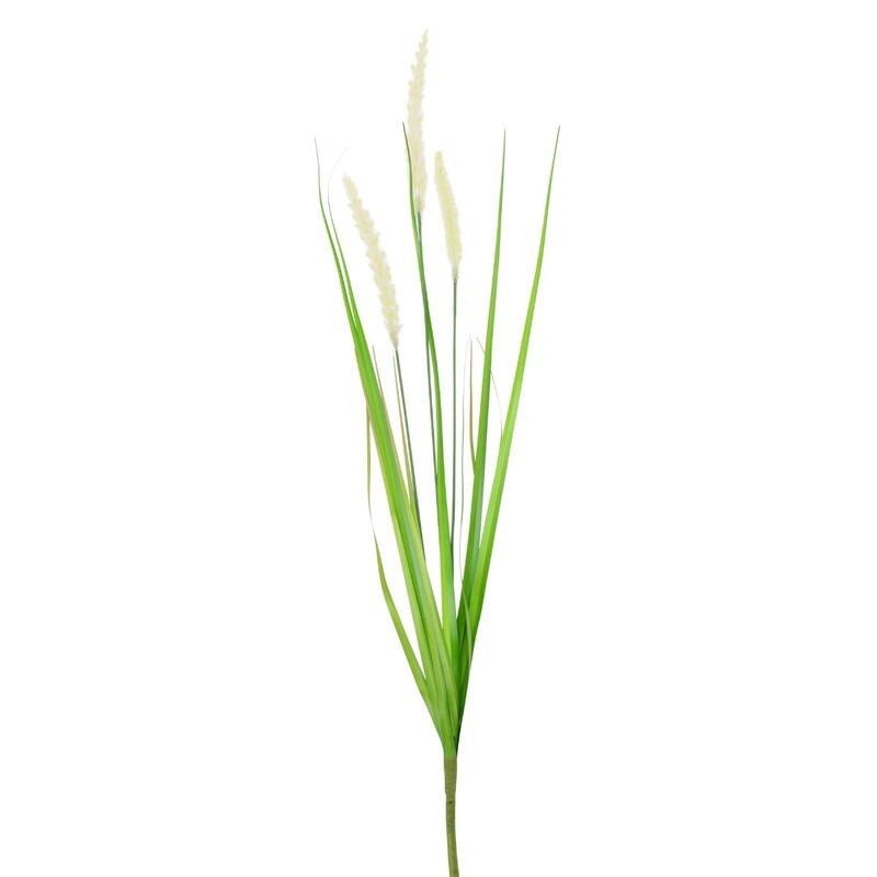 Graszweig mit Fruchtstand, Gras mit Blten, knstliches Dekogras, Gras, Grser, Seidenblume, Kunstpflanze