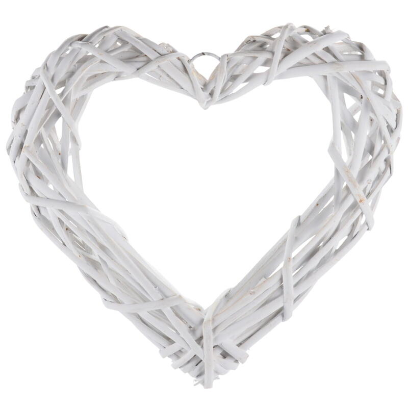 Herz, Weidenherz, Weiden-Herz offen, Rattan-Herz, Herzdeko, Hochzeitsdeko, Fensterh�nger Herz