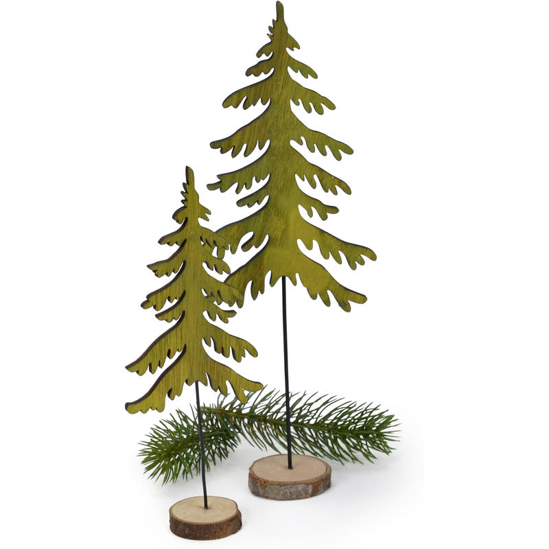 Holz Baum Grün Weihnachtsdeko