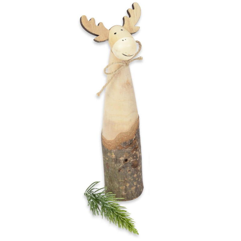 Holz-Elch,  Weihnachtsdeko, Holzdeko