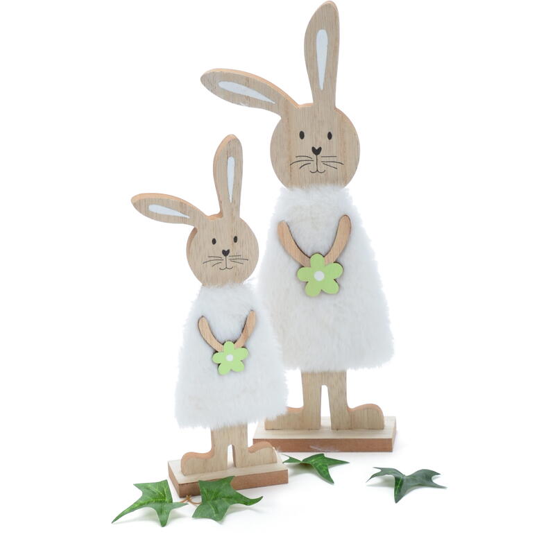 Holzhase Cora, Osterhase, Hase aus Holz, Osterdeko, Deko-Hase, Ostern