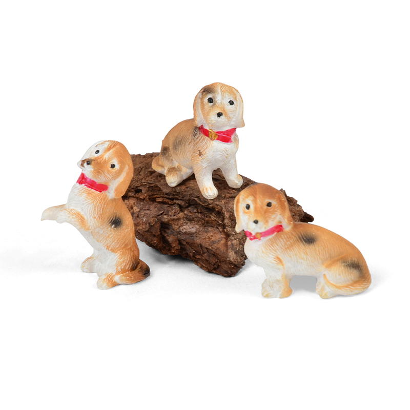 Hundeset, 3 teilig, Polyresin, Dekofiguren Hunde