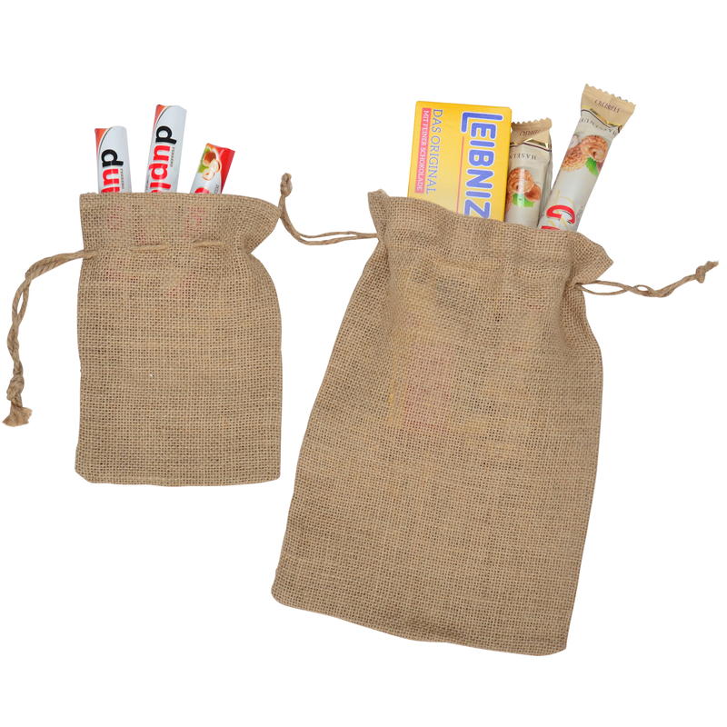 Jutebeutel, Jutesckchen, Nikolaus-Sack, Geschenkbeutel aus Jute