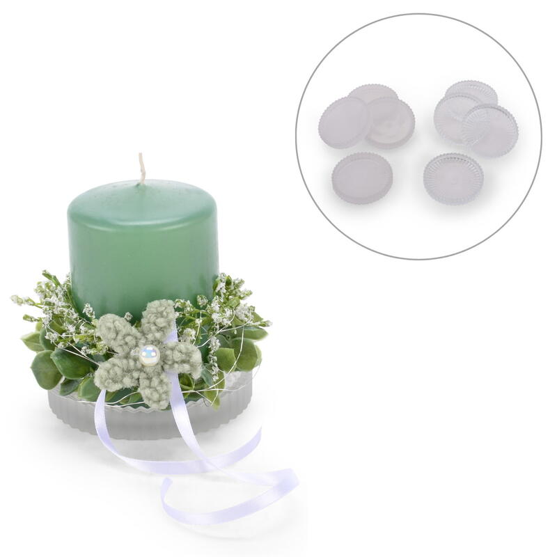 Kerzenteller, Glasteller, Glasschale, Kerzenuntersetzer, Glasuntersetzer