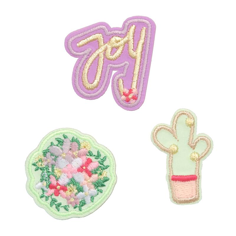 Lssig Textil Sticker-Set, 3-teilig, Joy purple