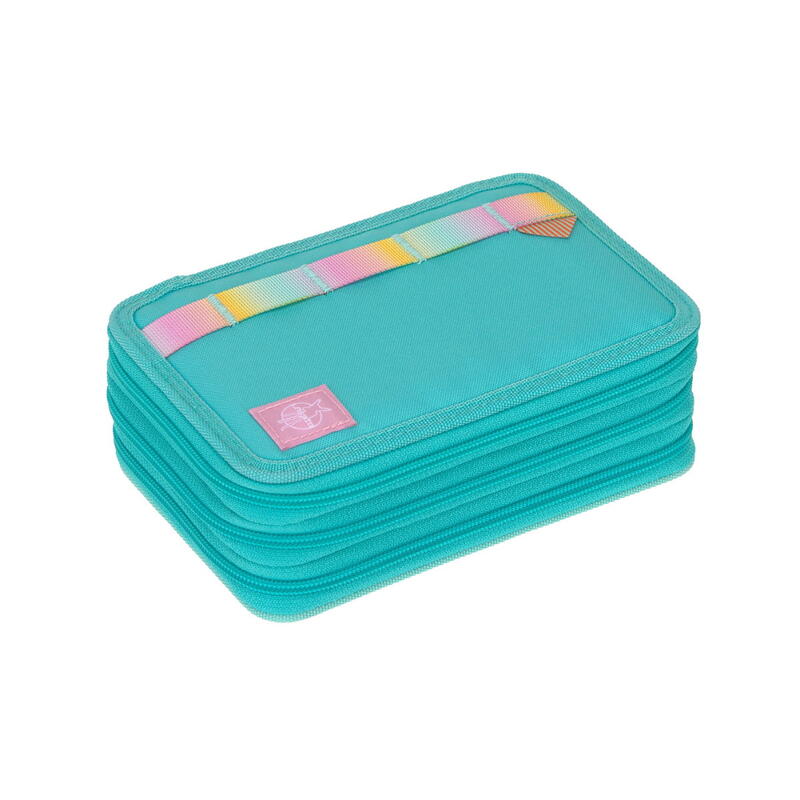 L�ssig Triple Pencil Case Unique turquoise