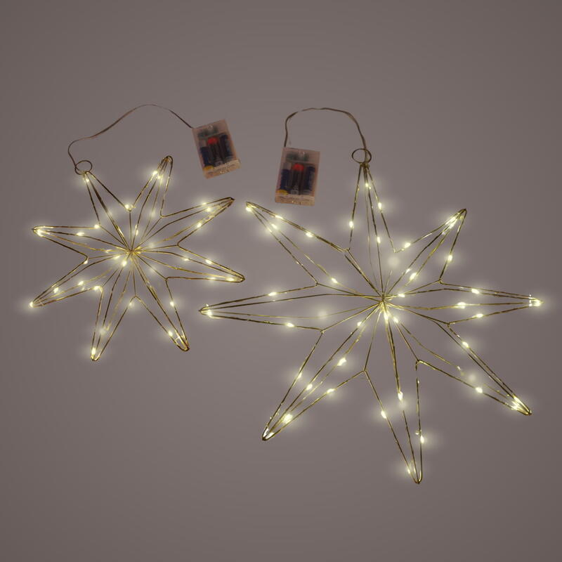 LED-Stern, Stern mit LED, Metallstern beleuchtet, Stern zum Hngen LED, Stern, Weihnachtsdeko, Lichtdeko,Stern mit Lichterkette