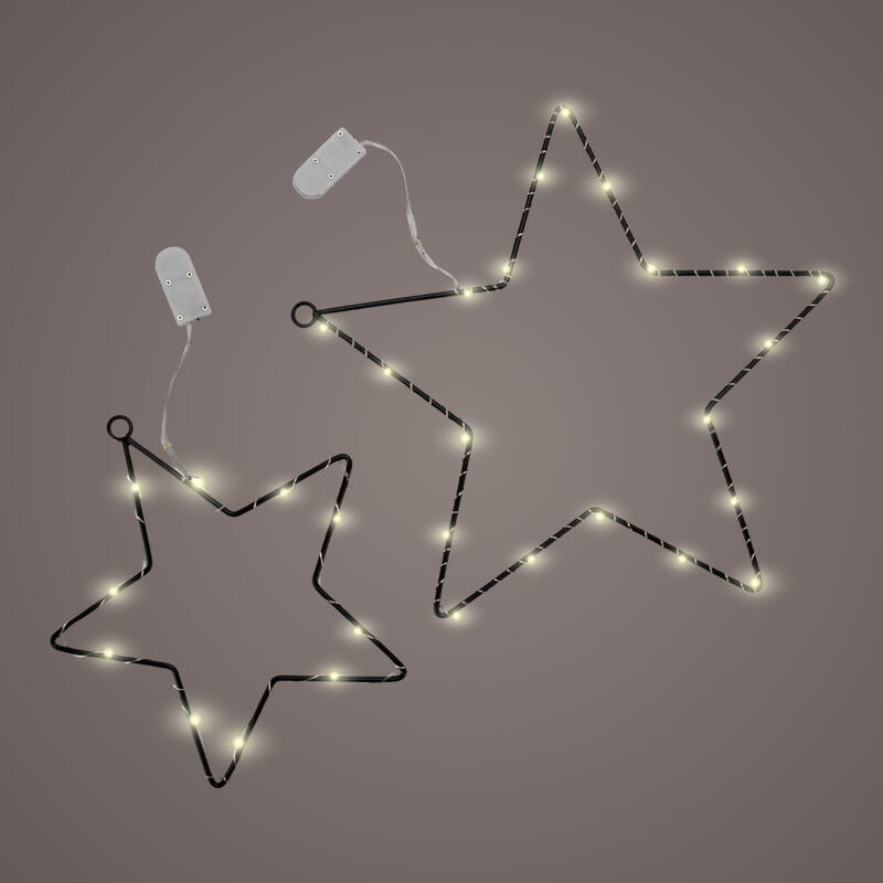 LED-Stern, Stern zum H�ngen, beleuchteter Metallstern, LED-Metallstern, Dekostern, Weihnachtsdeko, Stern mit Lichterkette