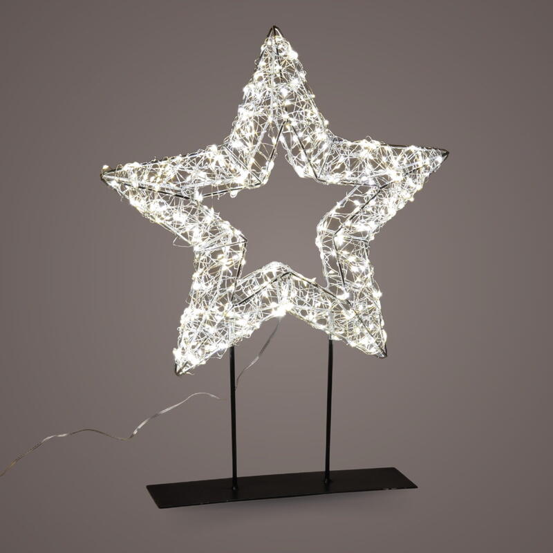 LED-Stern zum Stellen, Beleuchteter Stern, LED-Weihnachtsstern, Weihnachtsdeko, LED-Deko, Weihnachtsbeleuchtung 