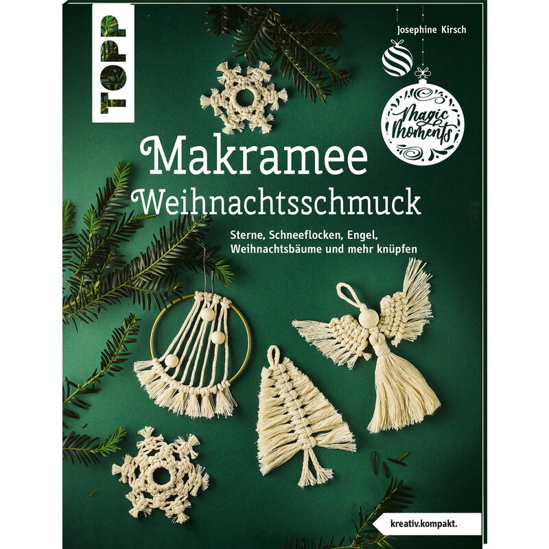 Makramee Weihnachtsschmuck, Makramee-Buch, Handarbeitsbuch Makramee, Knüpfbuch