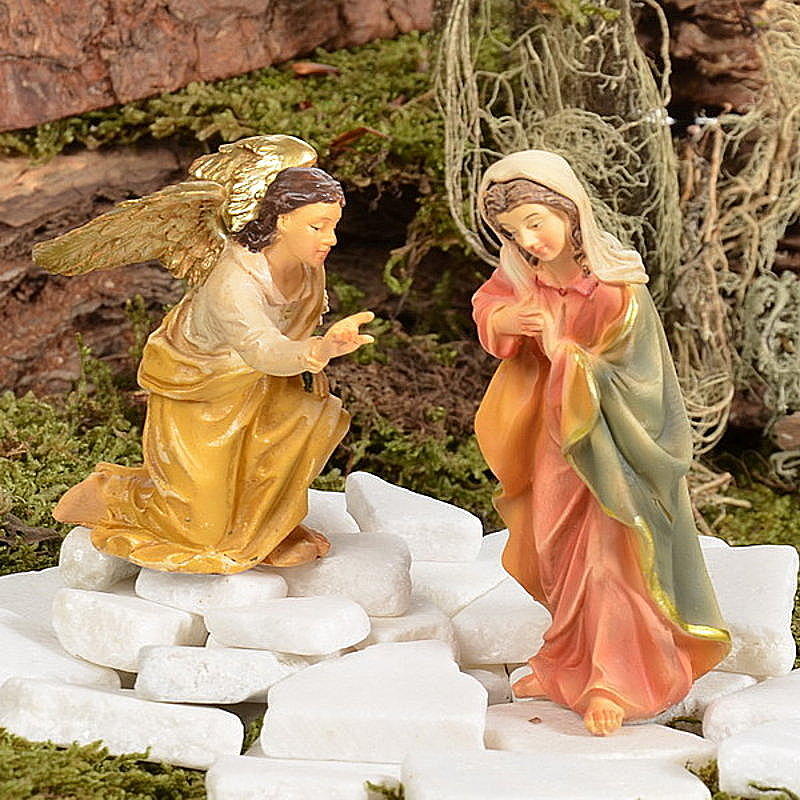 Maria mit Engel - Passionsfiguren