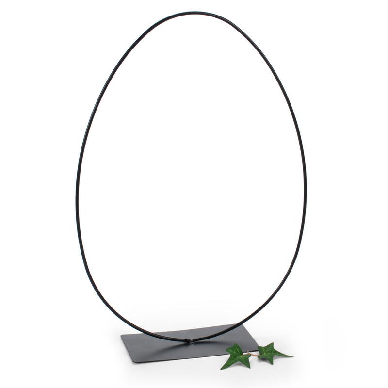 Metall-Ei zum Stellen, Metallring Ei, Metallei Deko, Osterdekoration, Osterei zum Stellen aus Metall