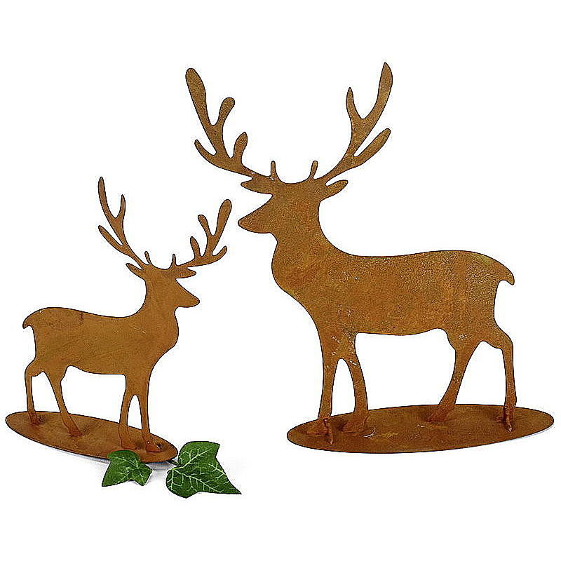 Metall-Hirsch rost, Deko Weihnachten, Weihnachtsdeko, Rost Deko ...