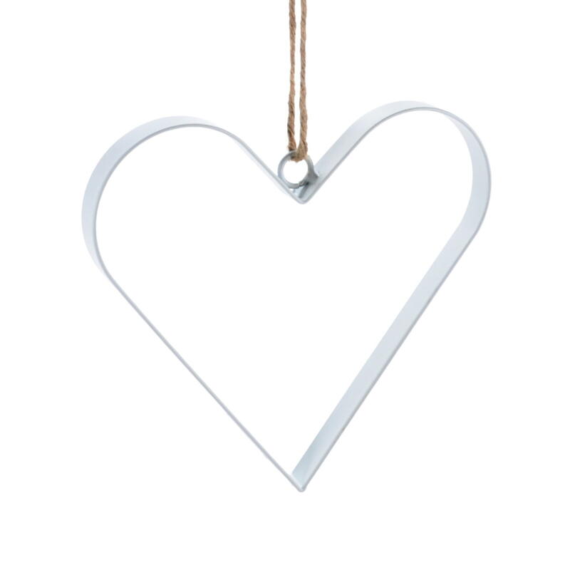 Metallherz zum H�ngen, Dekoh�nger Herz, Herzh�nger, Metall-Herz-H�nger, Hochzeitsdeko, Herzdeko, H�nger Herz
