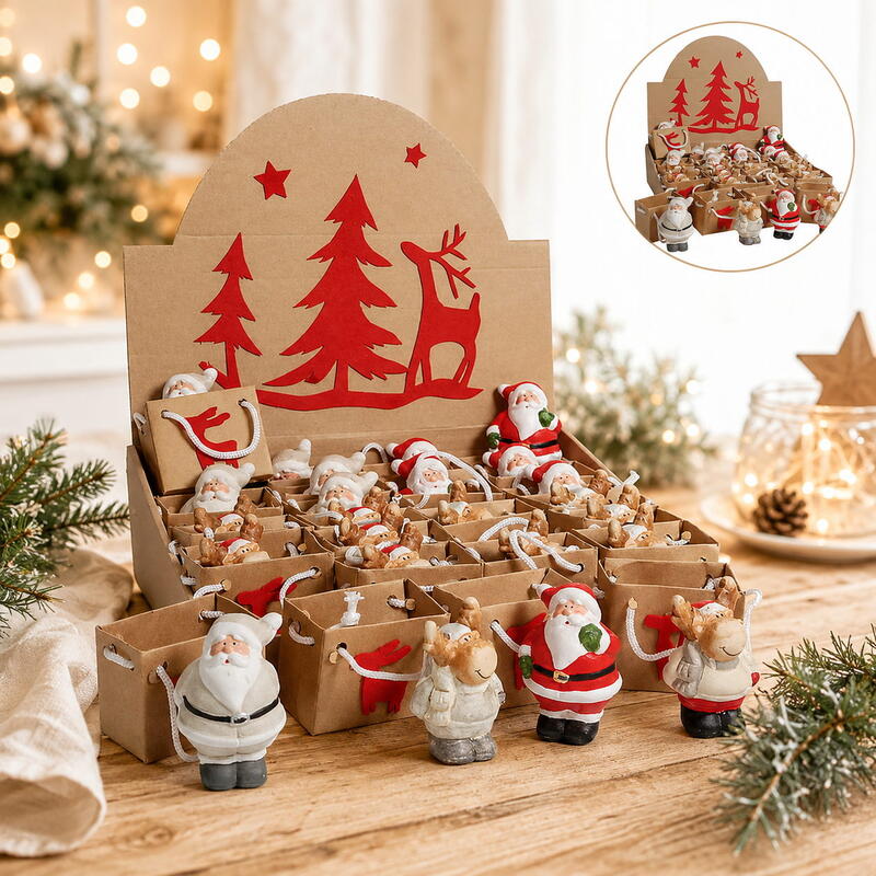 Mini Weihnachtsfiguren Gummi 50 Mini-Weihnachtsfiguren Aus Gummi – Lebkuchenmänner Dekoration Für Tisch, Fensterbank & DIY-Bastelprojekte – Mehrfarbig, 3,8 Cm