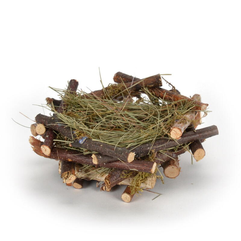 Osternest aus Holzzweigen, Nest, Osterdeko, Ostern, Deko-Osternest