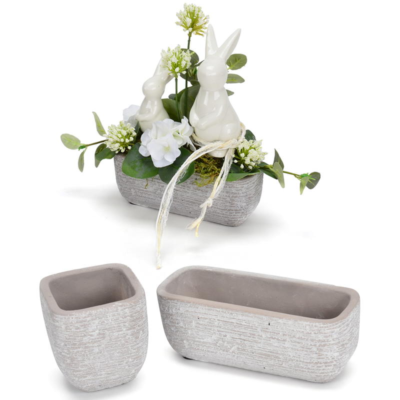 Pflanzkubel Aus Fibreclay Rechteckig Blumentopf Pflanzgefass Pflanztopf Gunstig Online Bestellen