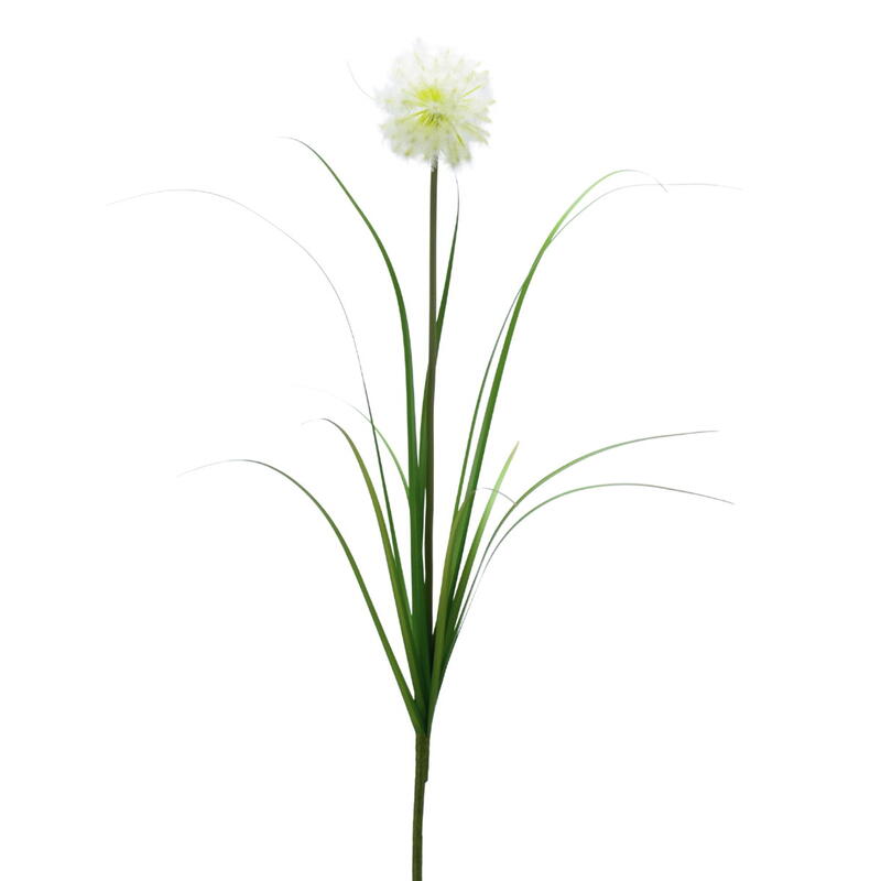 Pusteblume mit Gras, Graszweig, Dekogras mit Blte, Deko-Pusteblume, knstliche Pusteblume