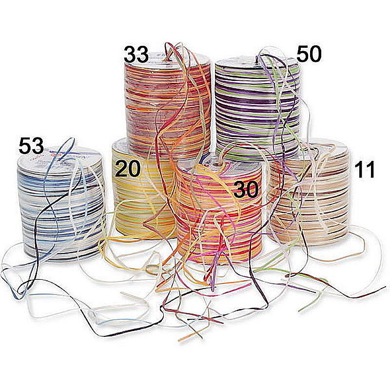 Raffia-Bast Multi, Geschenkband, Bastband