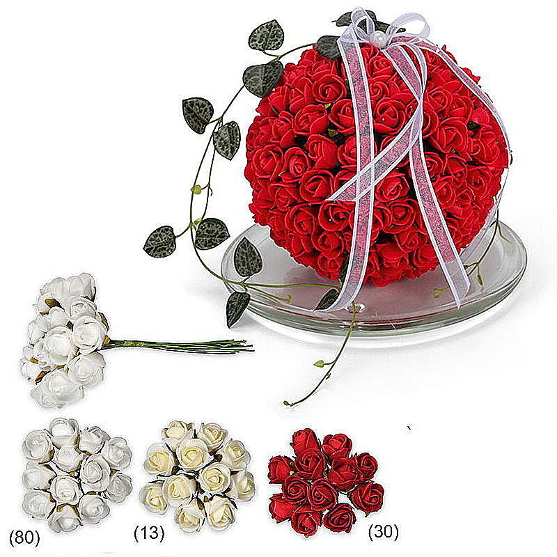 Rosenbund Mini Foam, knstliche Rose, Rosenstrau
