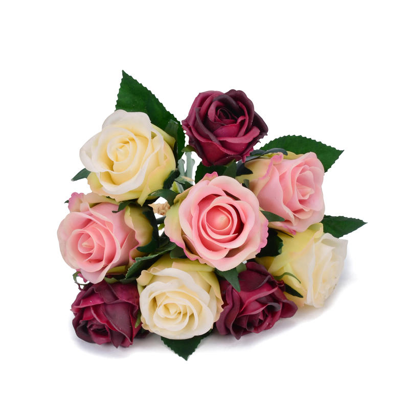 Rosenstrau Real Touch, Kunstblume, knstliche Rose, Rose, Blumenstrau