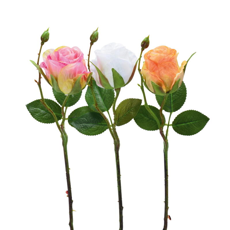 Rosenzweig, knstliche Rose, Seidenblume, Kunstblume, Dekozweig Rose