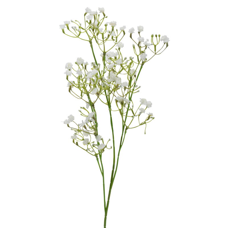 Schleierkraut, Kunstblume, künstlicher Blütensteil, Seidenblume, Gypsophila weiß