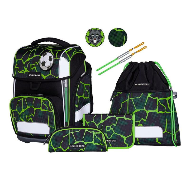 Schneiders Ergolite, Schulranzen-Set 9-teilig, Crash