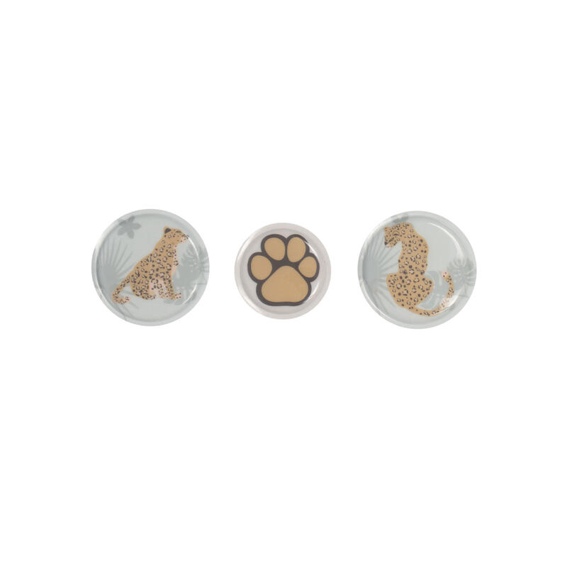 School Mood 3er Patchy-Set, Leopard
