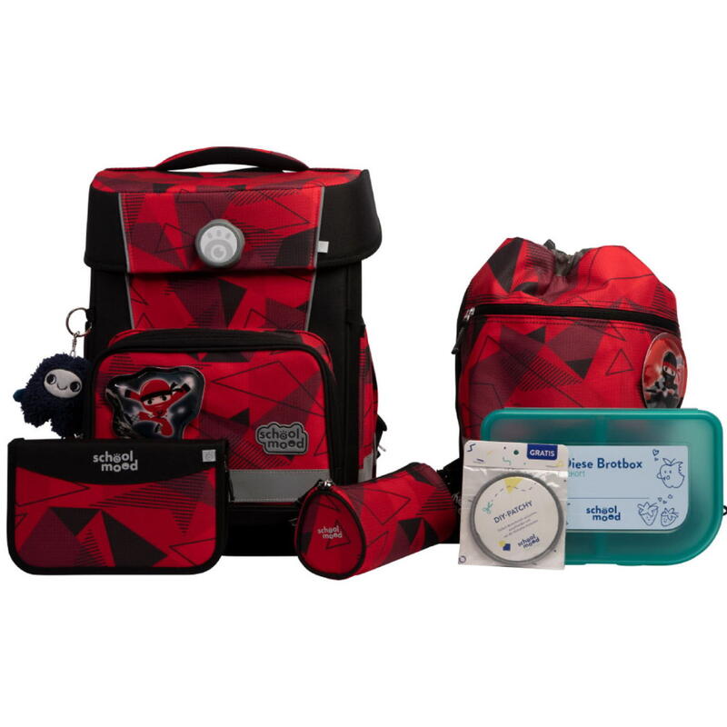 School Mood Champion Pro Schulranzen-Set 7-tlg. Kai (Ninja)