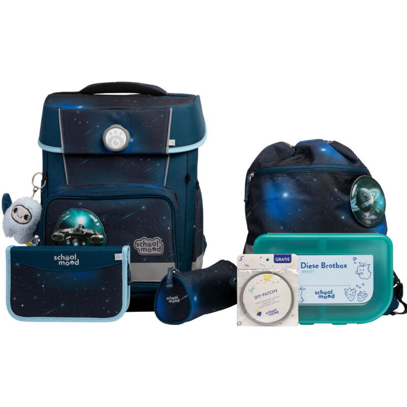 School Mood Champion Pro Schulranzen-Set 7-tlg. Moritz (Weltall)
