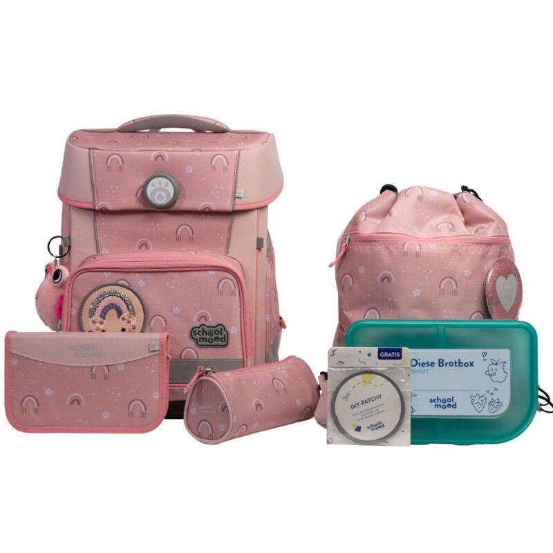 School Mood Champion Pro Schulranzen-Set 7-tlg. Rainbow