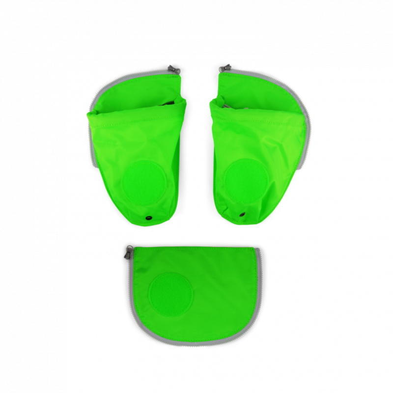 Seitentaschen Zip Set ergobag, 3-teilig, gr�n
